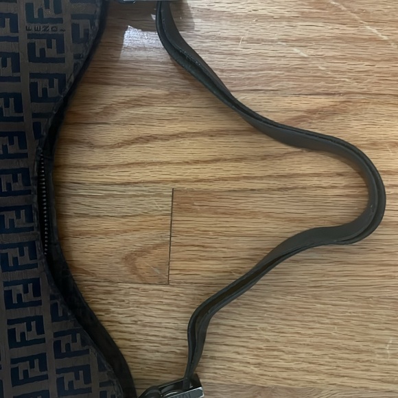 FENDI Brown FF Fabric small shoulder purse - Picture 5 of 6